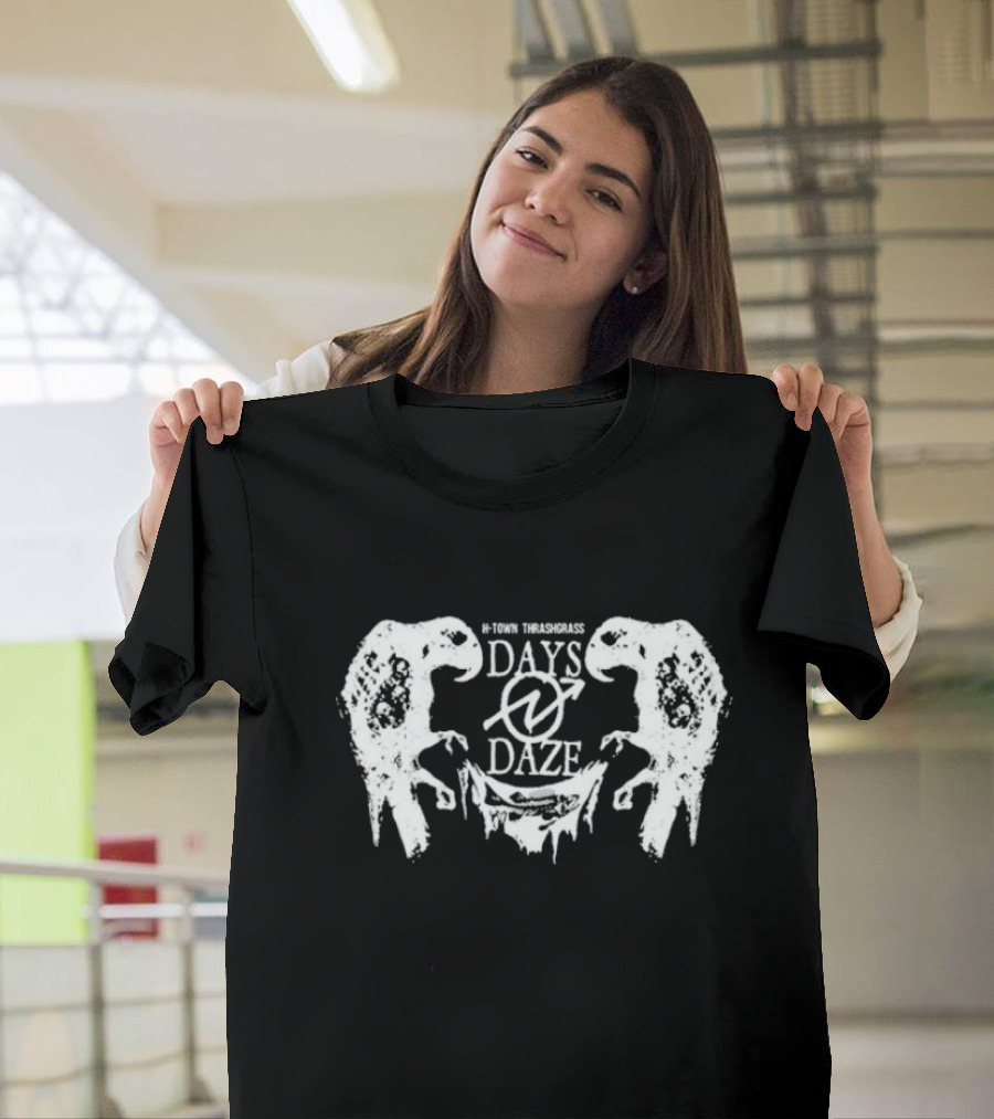 Days N’ Daze H-Town Thrash Grass Parrot Symbol Design T-Shirt