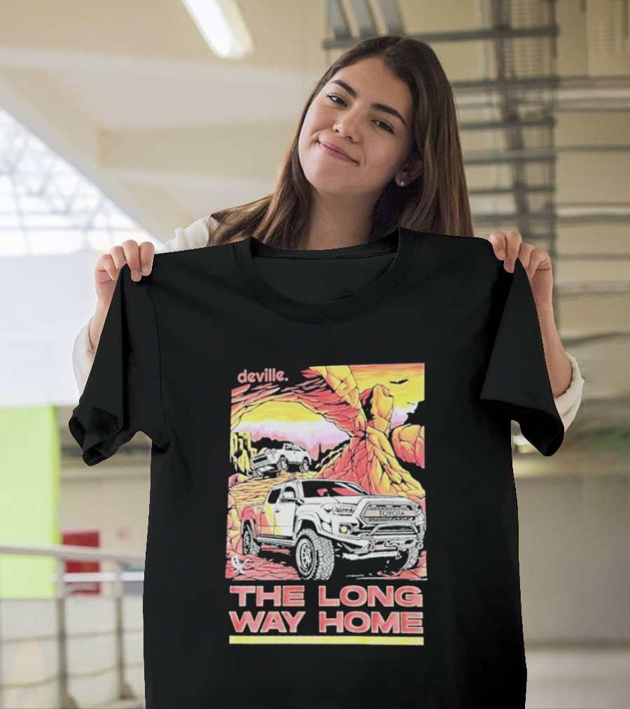 Deville The Long Way Home Truck Adventure Desert Journey T-Shirt