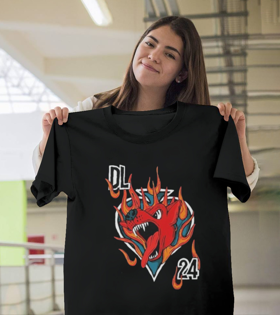 DL 24 Download Festival The King 2024 Event Flaming Red Dog Emblem T-Shirt