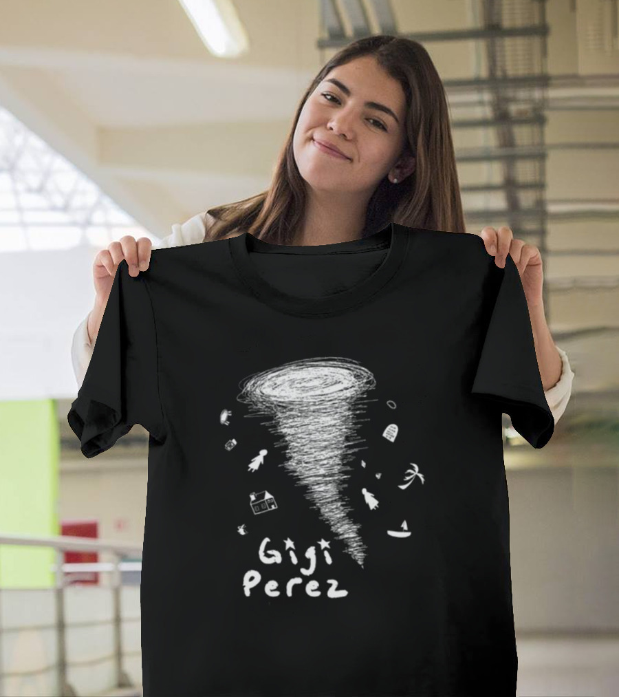 Gigi Perez Twister and Flying Items at the Beach Scene T-Shirt