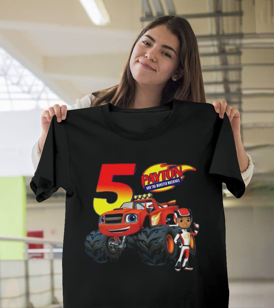 5 Payton And The Monster Machines Blaze Birthday Adventure T-Shirt