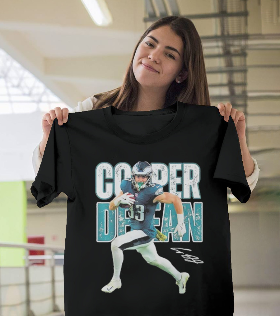 Cooper Dejean 33 Philadelphia Eagles Football Player T-Shirt