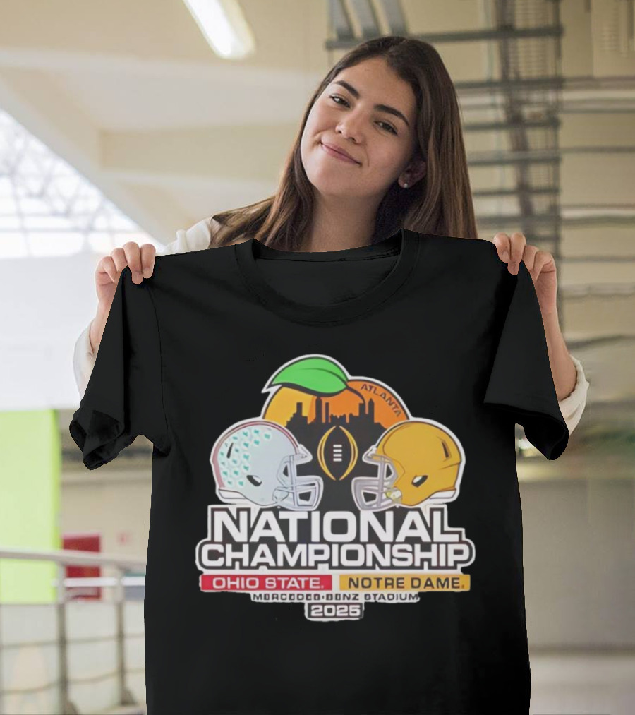 National Championship Ohio State vs Notre Dame 2026 Mercedes-Benz Stadium Atlanta T-Shirt