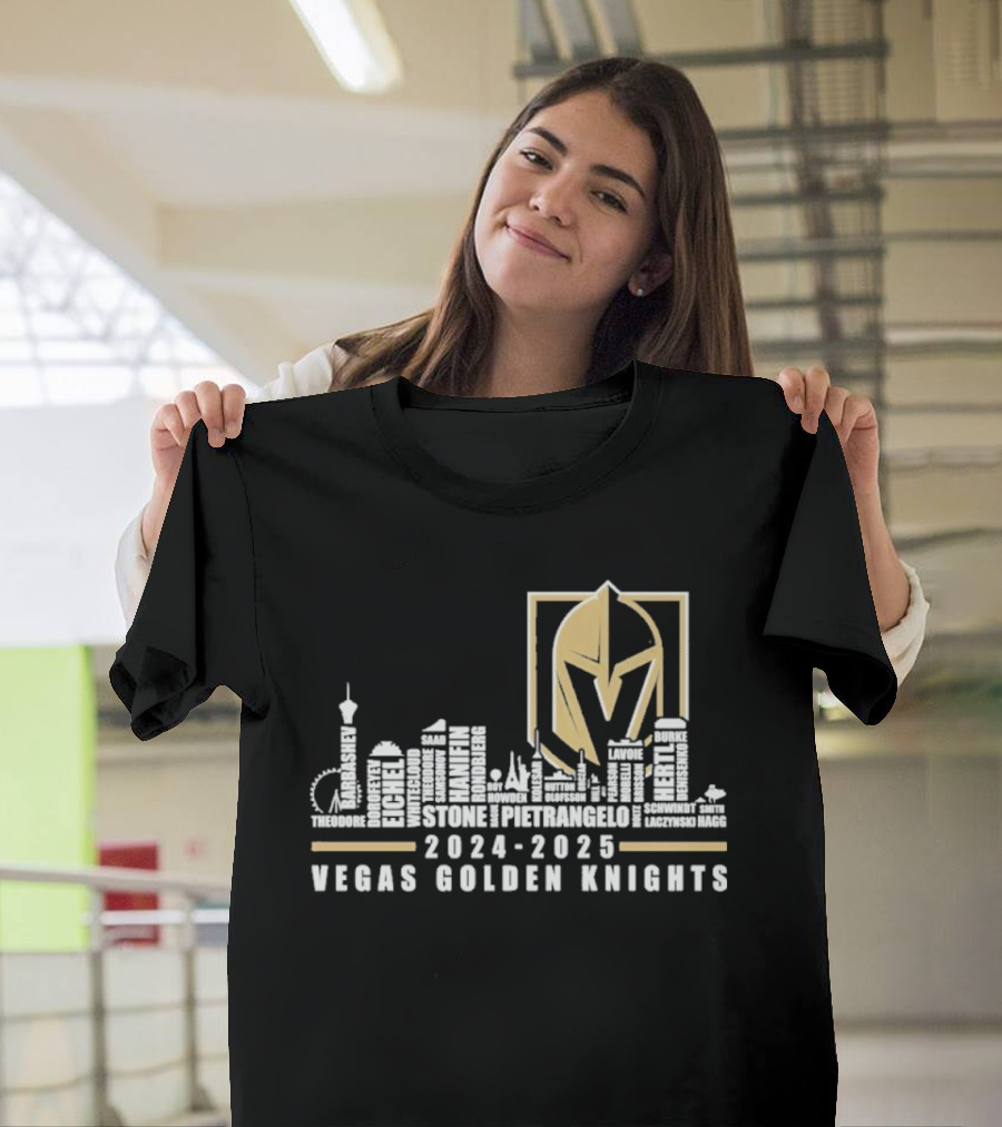 Stone Pietrangelo Marchessault 2024 2025 Vegas Golden Knights Skyline T-Shirt