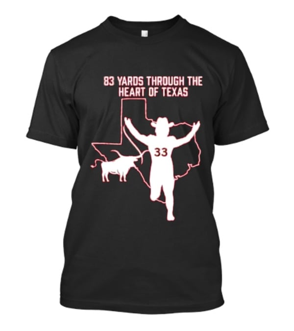 83 Yards Through The Heart Of Texas Longhorns 33 Cowboy Touchdown T-Shirt
