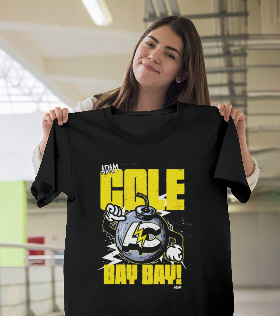 Adam Cole Bay Bay AC Bombs Away Comic Style T-Shirt