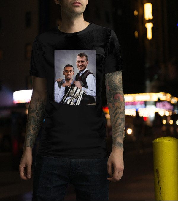 Alexander Isak Dan Burn Step Brothers Premier League Football Trophy T-Shirt
