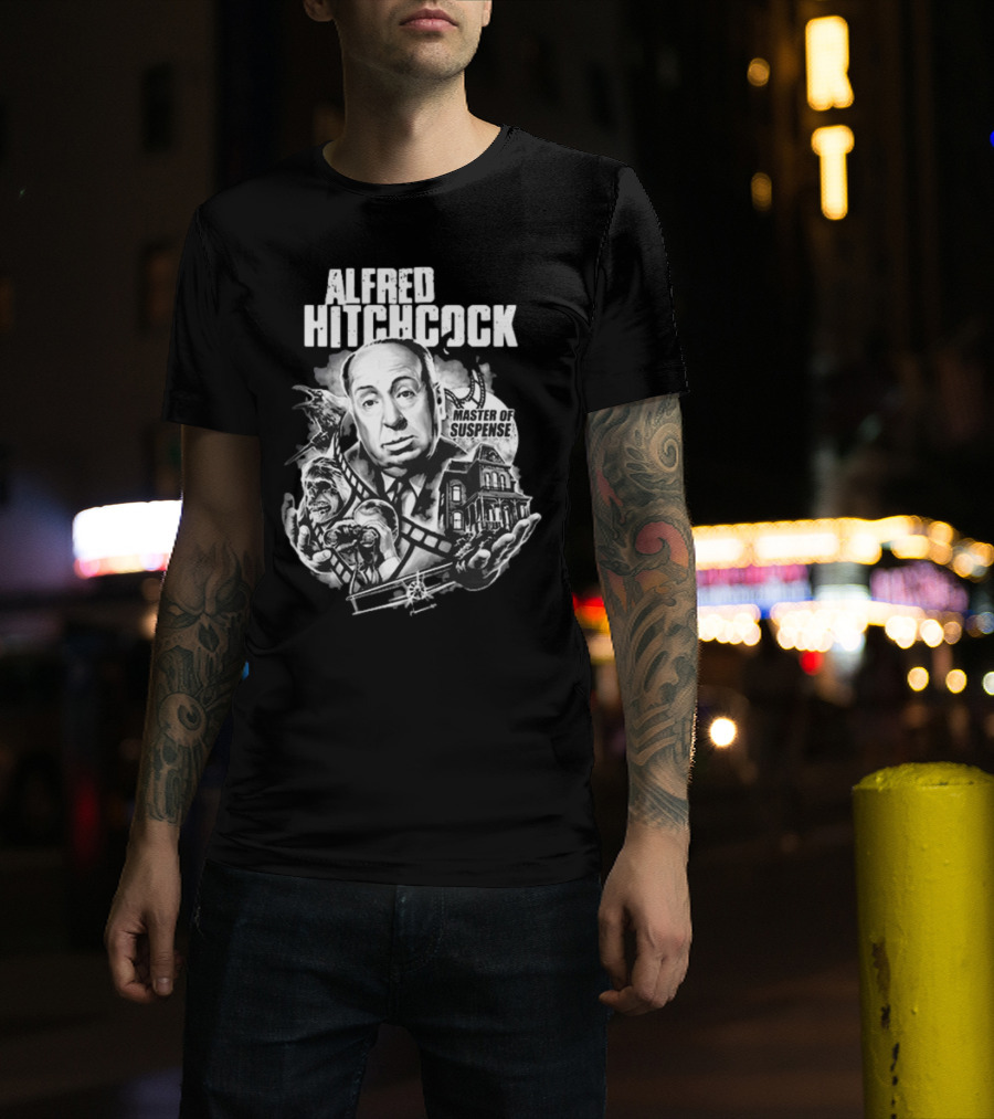 Alfred Hitchcock Master Of Suspense King Of The Silver Screen T-Shirt