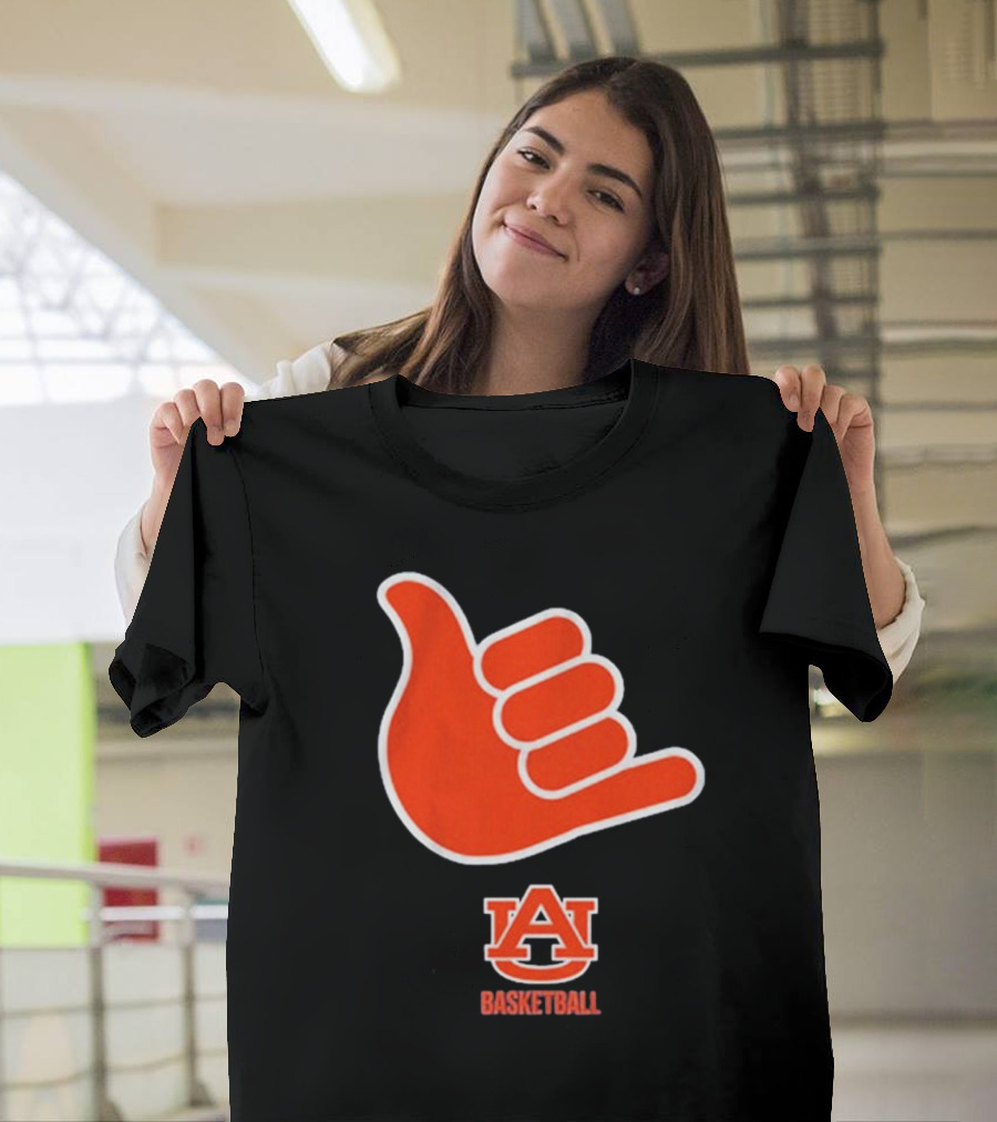 Auburn Basketball AU Shaka Hand Sign T-Shirt