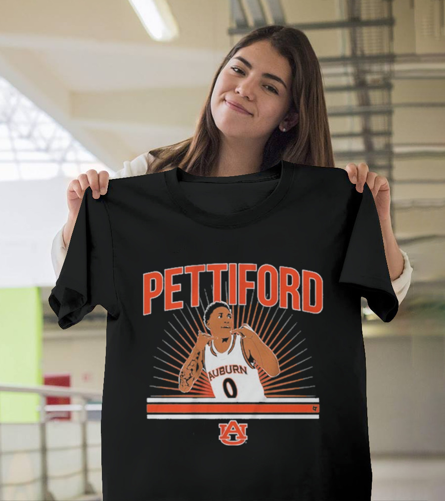 Auburn Basketball Pettiford 0 Auburn University Basketball Star T-Shirt