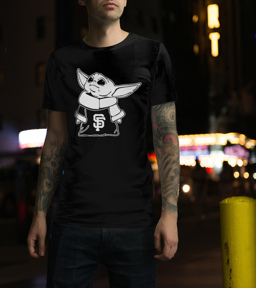Baby Yoda SF Giants Fan Apparel T-Shirt