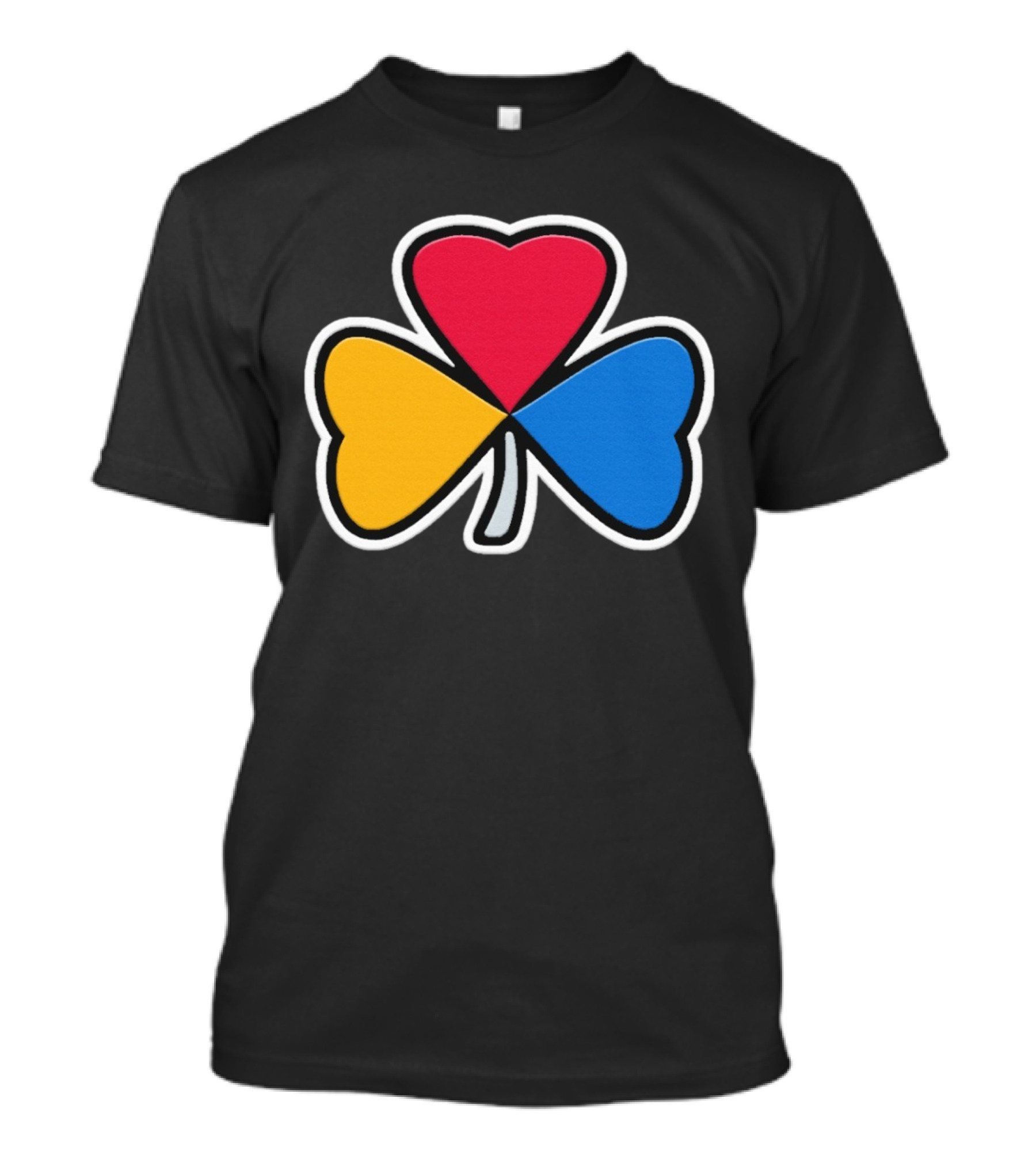 Pittsburgh Steelers Steel Shamrock Heart Colors T-Shirt