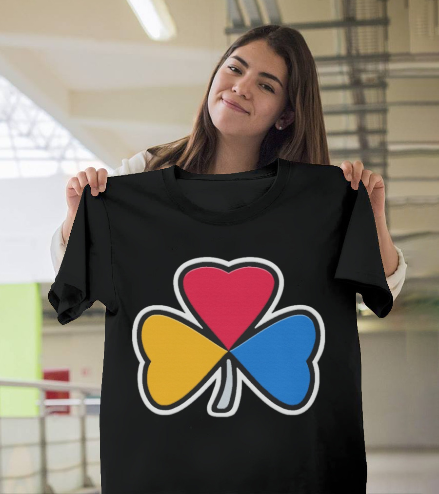 Pittsburgh Steelers Steel Shamrock Heart Colors T-Shirt