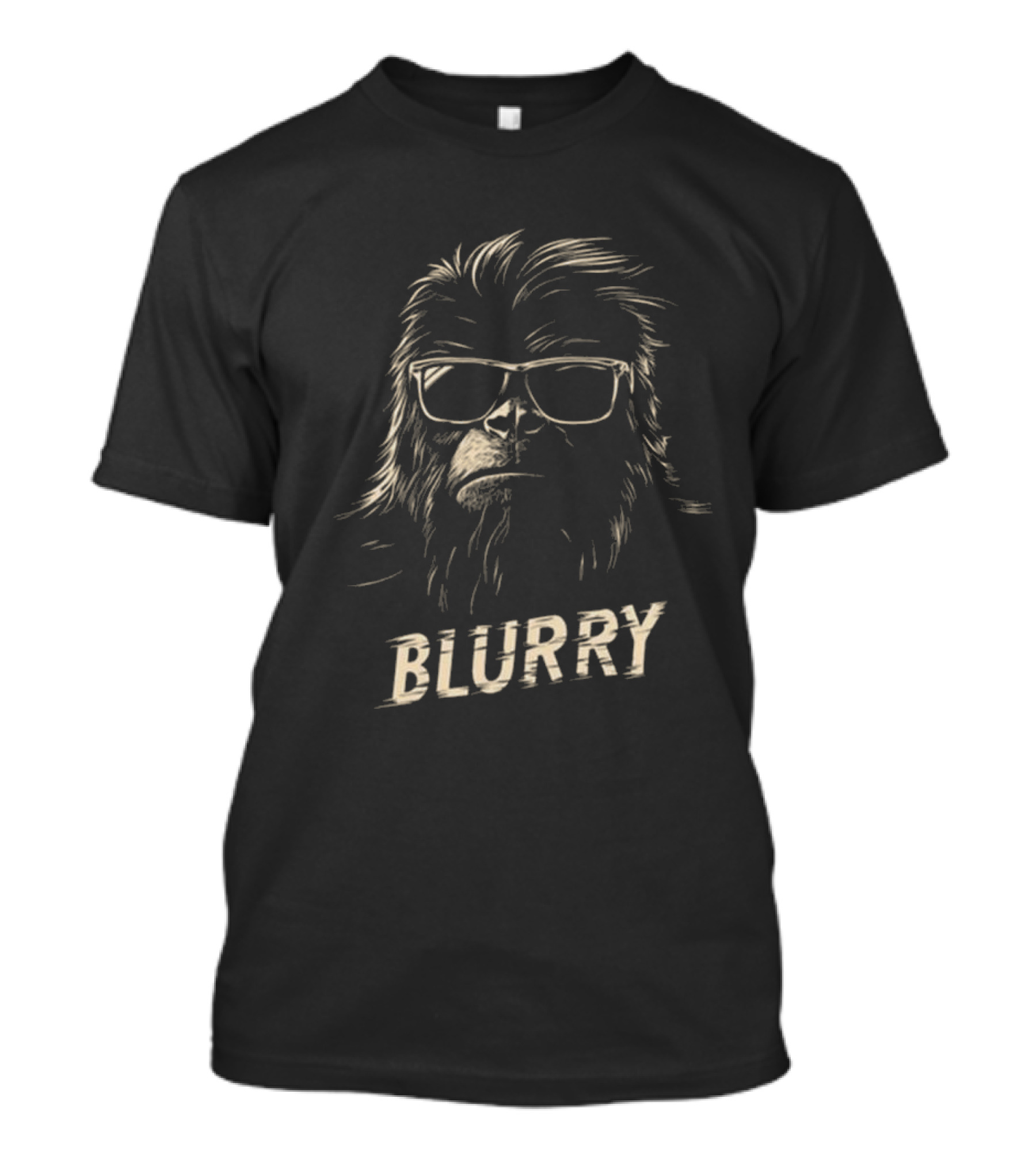 Blurry Cool Breeze Bigfoot In Sunglasses T-Shirt