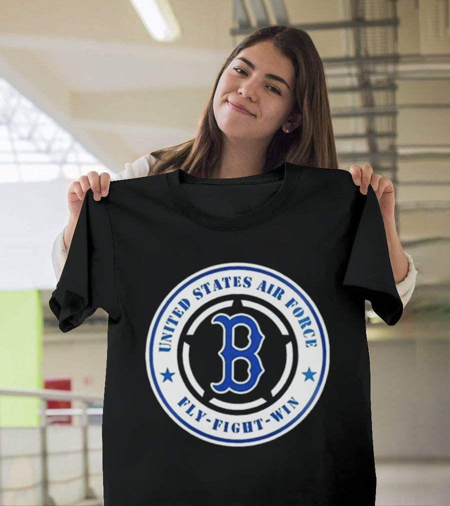 Boston Red Sox United States Air Force Fly Fight Win 2025 Military Appreciation Night T-Shirt