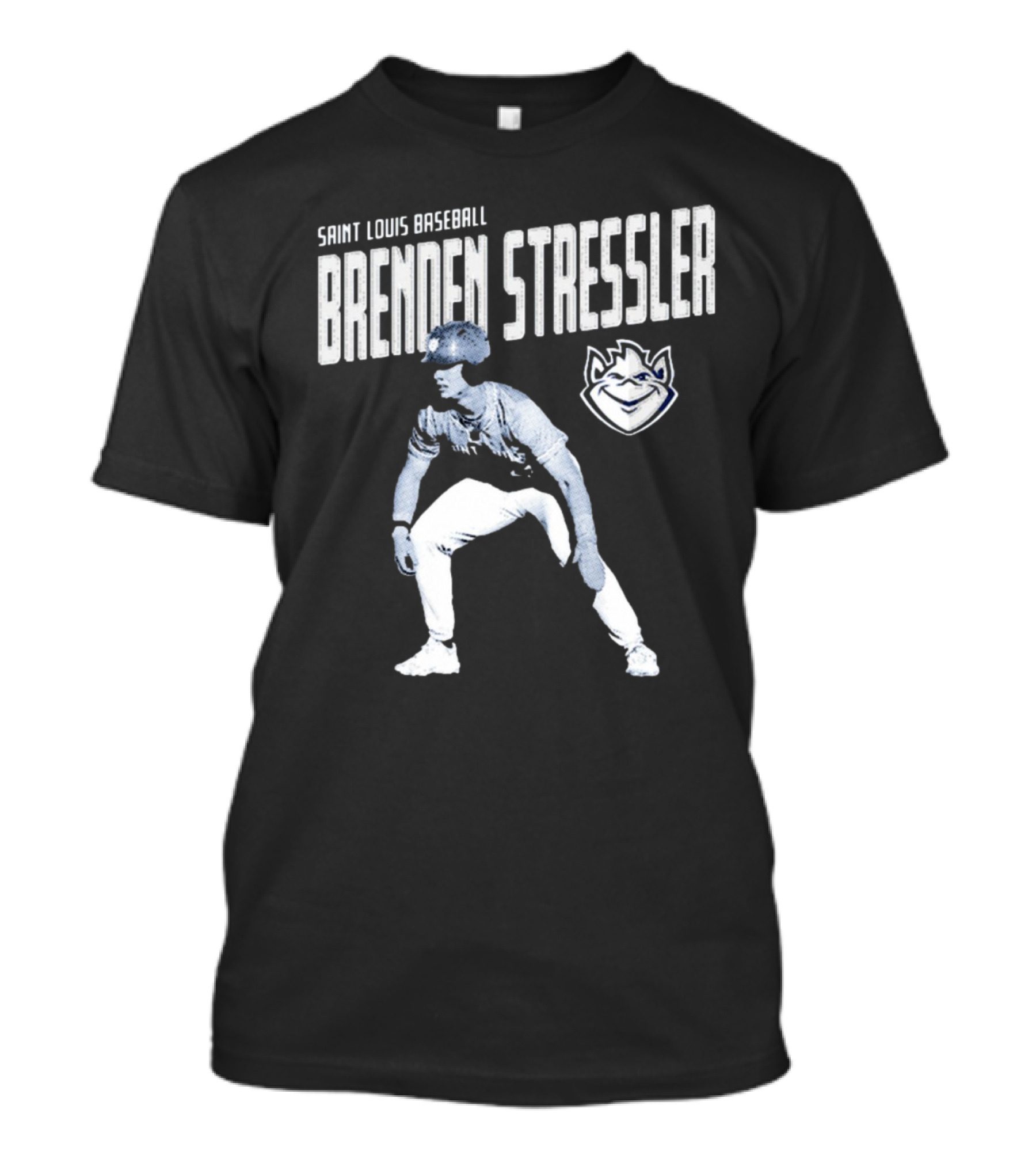 Brenden Stressler Portrait Saint Louis Billikens Baseball NCAA Division I Graphic T-Shirt