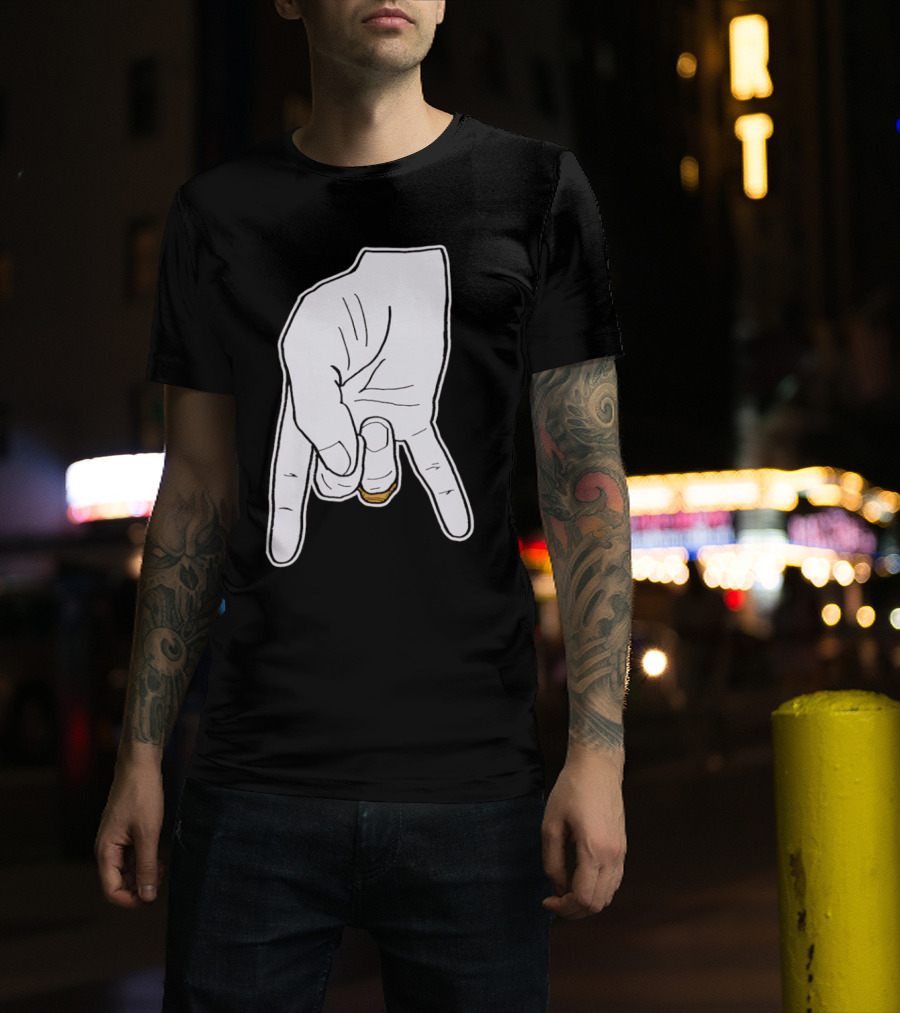 BTHO T.u. Horns Down Hand Gesture T-Shirt
