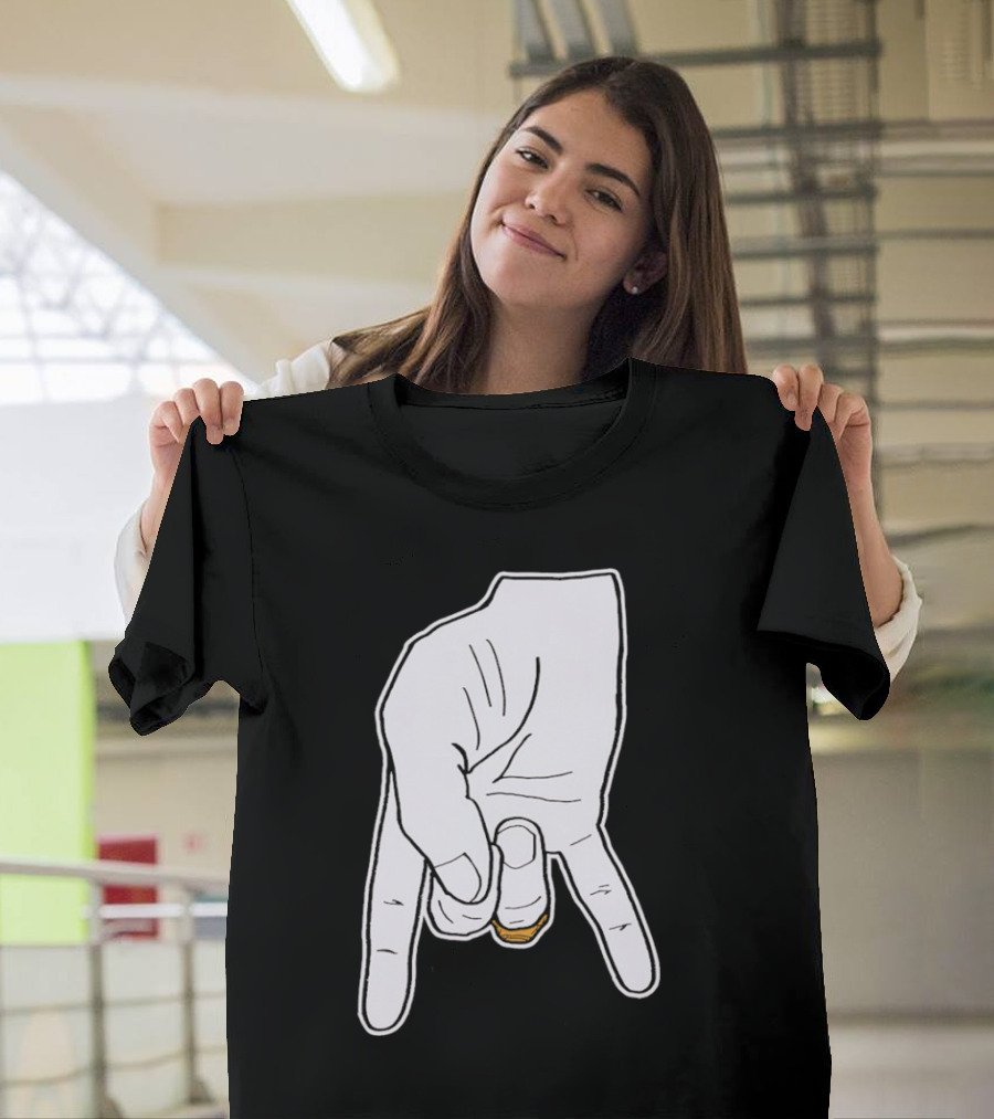 BTHO T.u. Horns Down Hand Gesture T-Shirt