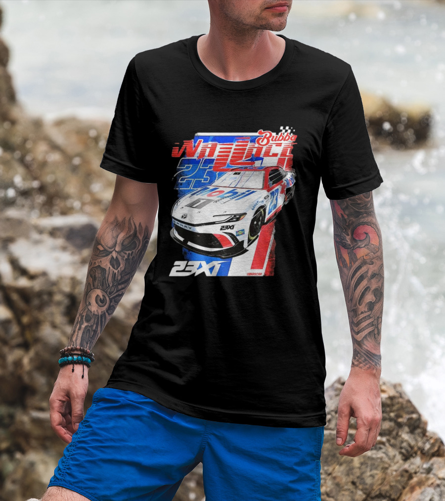 Bubba Wallace 23XI NASCAR Mobil 1 Camry Racing 23X1 T-Shirt