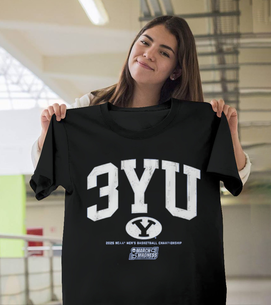 BYU Basketball 3YU NCAA Men’s Basketball March Madness T-Shirt