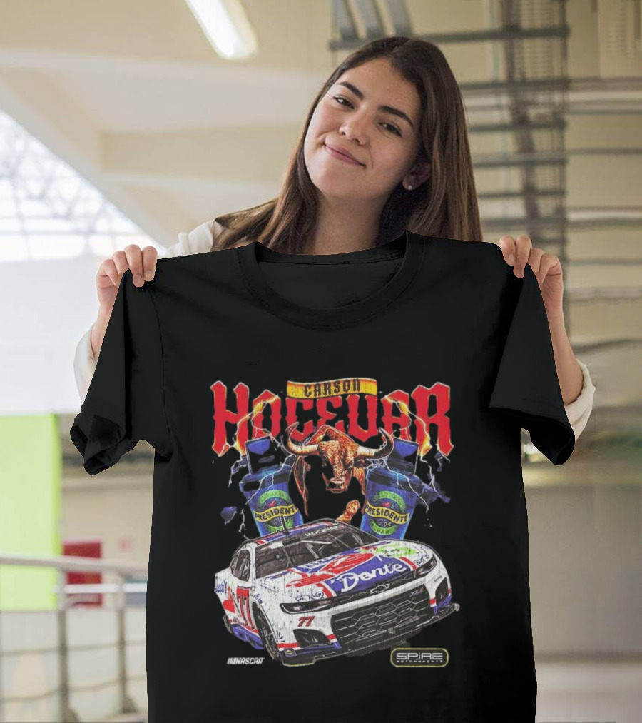 Carson Hocevar E2 Apparel Black Chili’s Car T-Shirt
