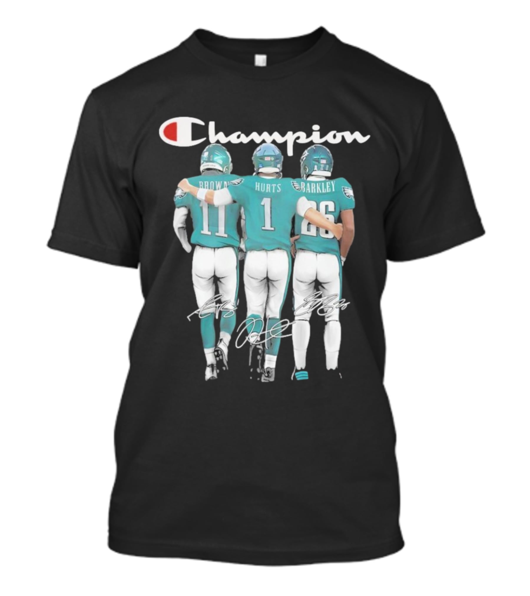 Champion Saquon Barkley Jalen Hurts And Aj Brown T-Shirt
