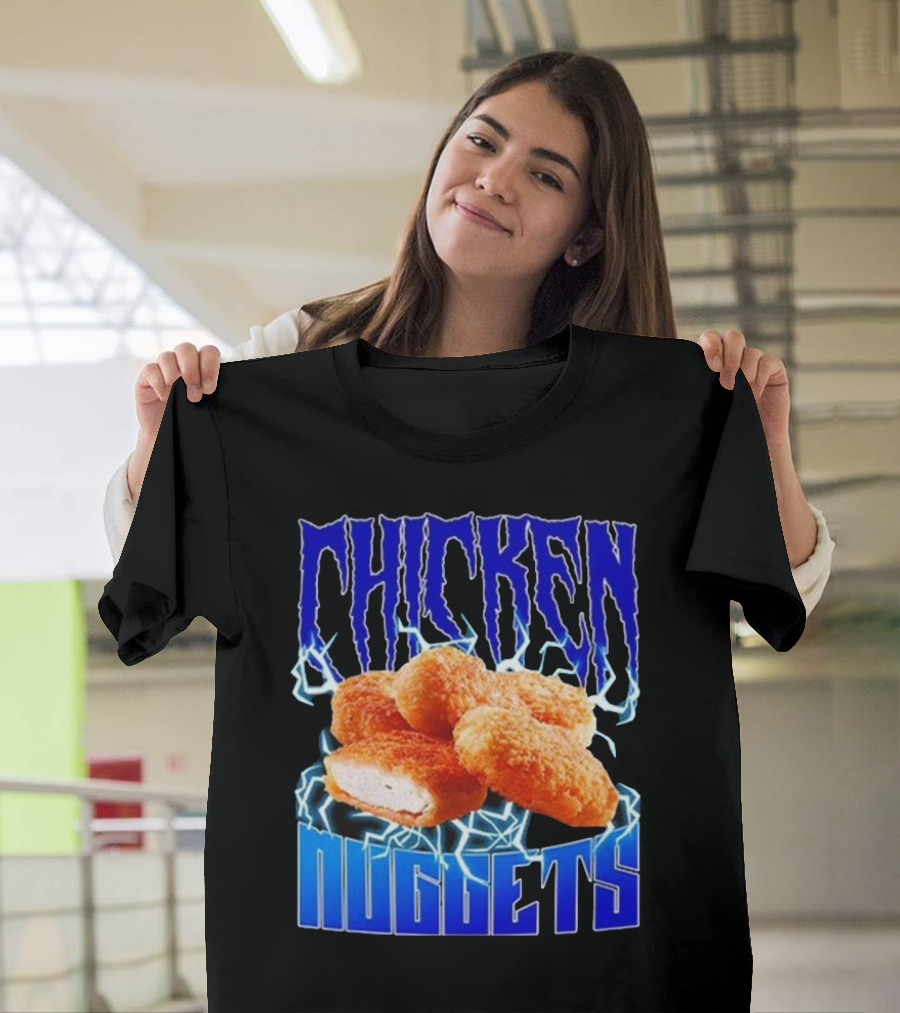 Chicken Nuggets Heavy Metal T-Shirt