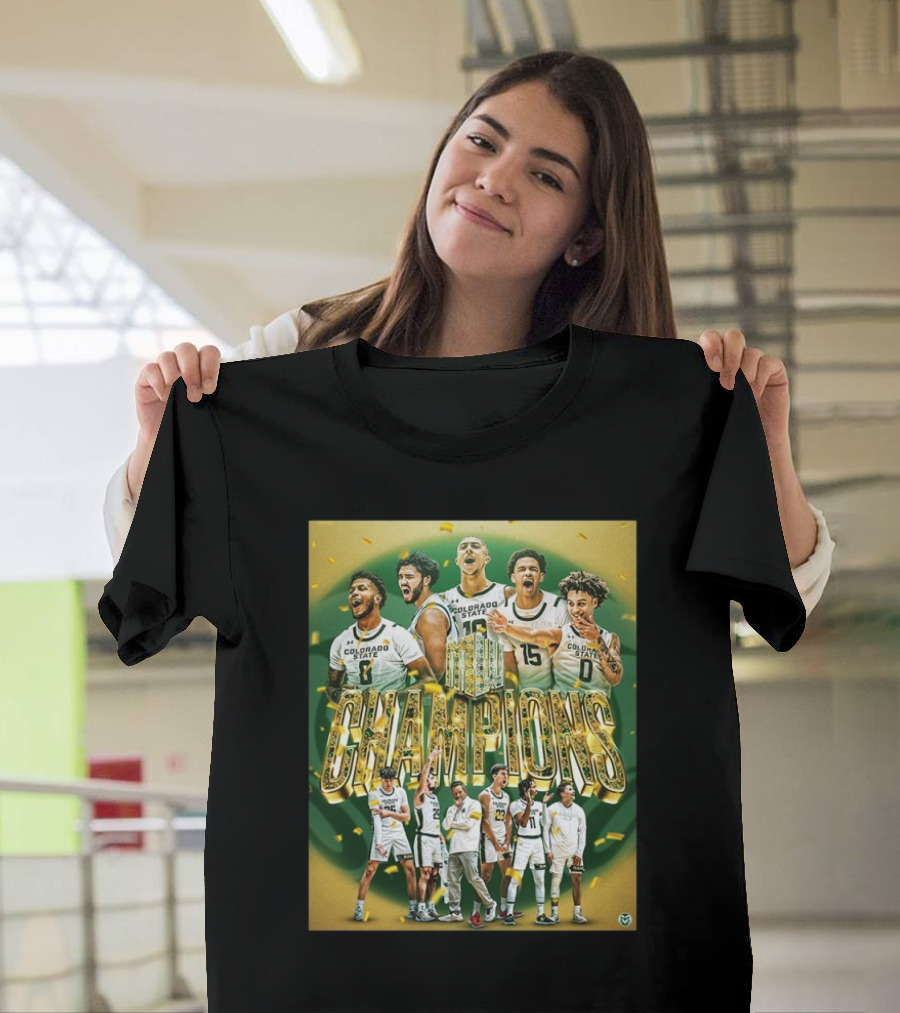 Colorado State Rams Mountain West Men’s Basketball Tournament Champions T-Shirt