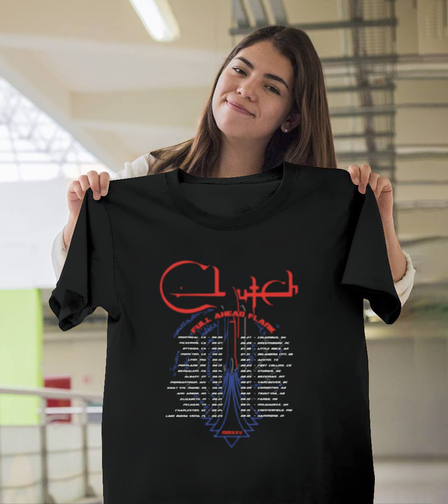 Clutch Full Ahead Flank Tour 2025 T-Shirt