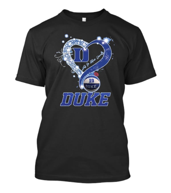 Diamond Heart Let’s Go Duke Blue Devils 2025 T-Shirt