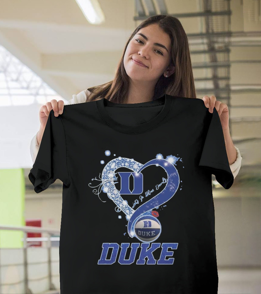 Diamond Heart Let’s Go Duke Blue Devils 2025 T-Shirt