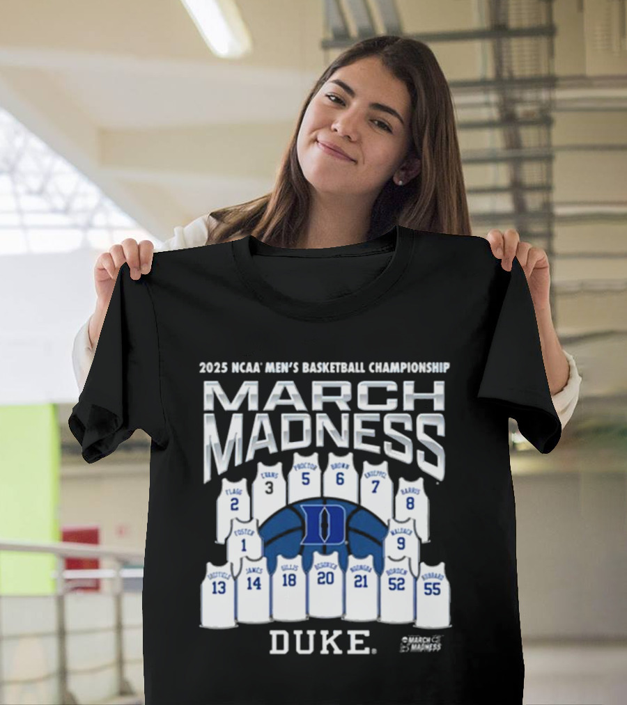 Duke Blue Devils March Madness 2025 NCAA Men’s Basketball Championship T-Shirt