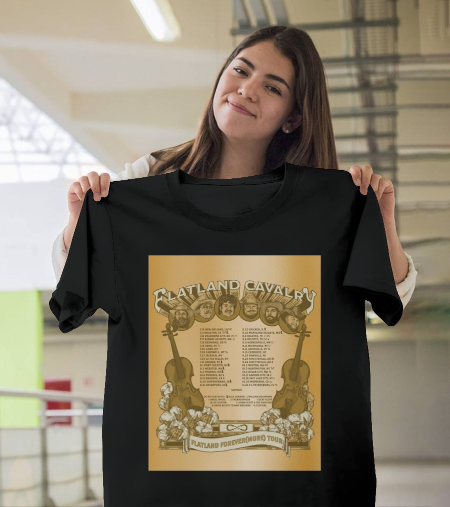 Flatland Cavalry Flatland Forever(more) Tour 7.10 New Orleans La 7.11 Houston Tx 7.12 Oklahoma City Ok T-Shirt