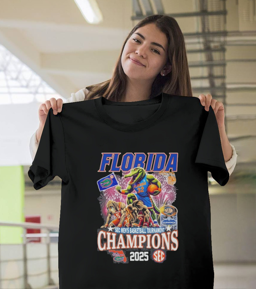 Florida Sec Men’s Basketball Tournament Champion 2025 T-Shirt