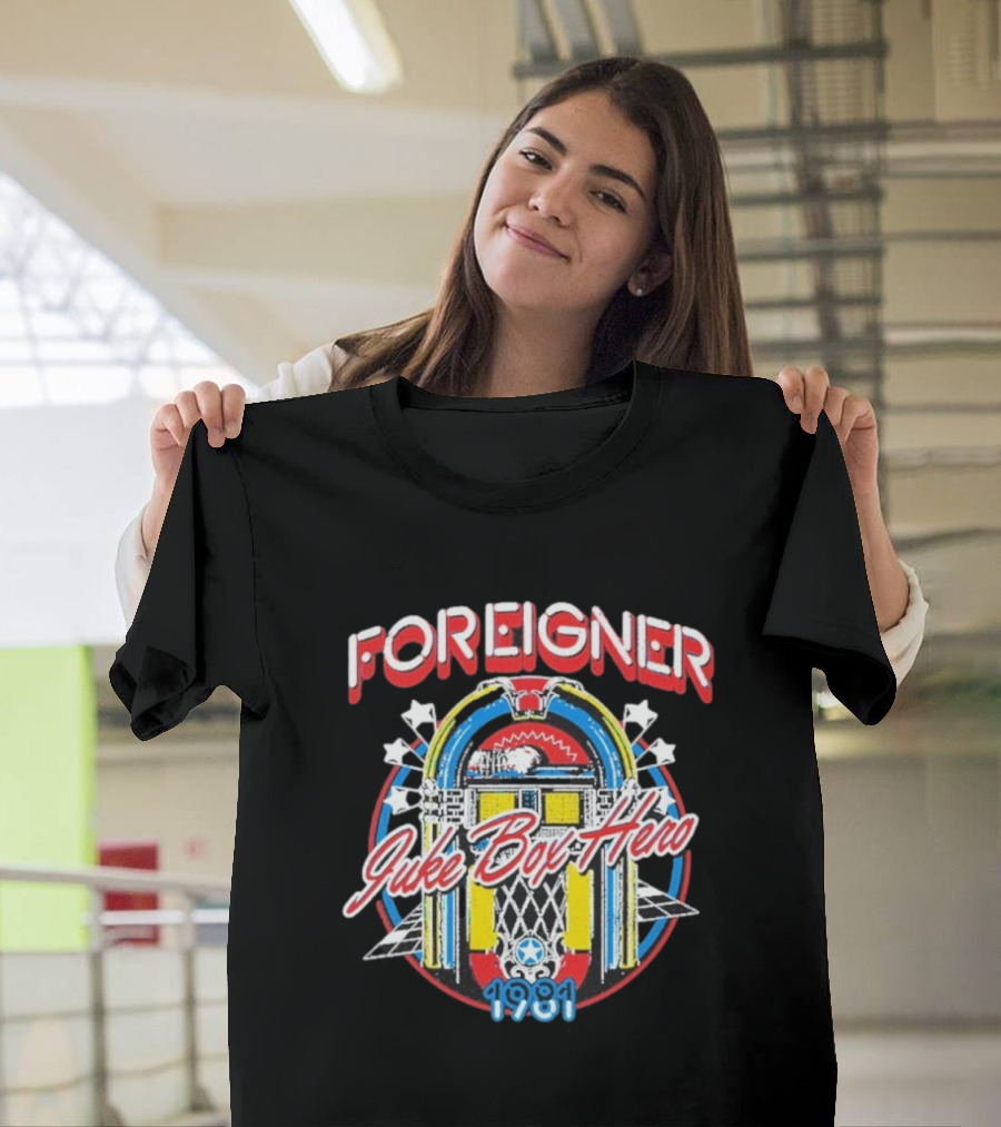 Foreigner Juke Box Hero 2025 T-Shirt