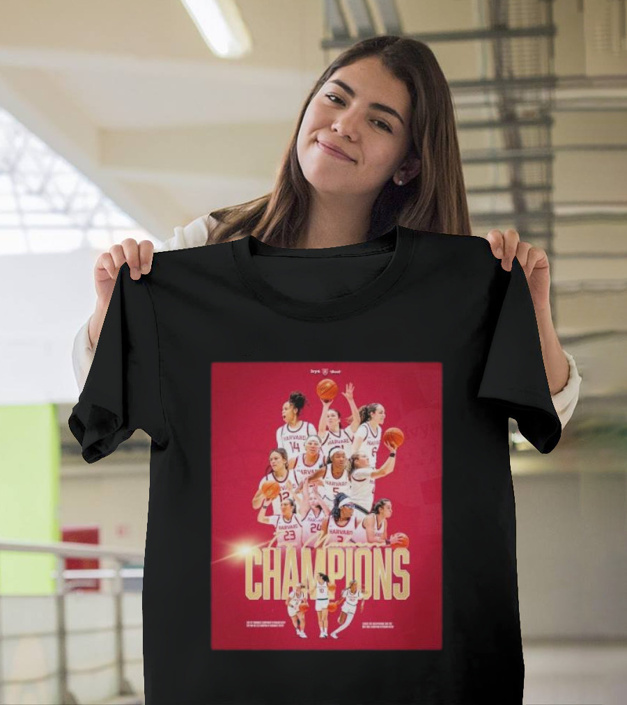 Harvard Crimson women’s basketball Ivy Madness Champions T-Shirt