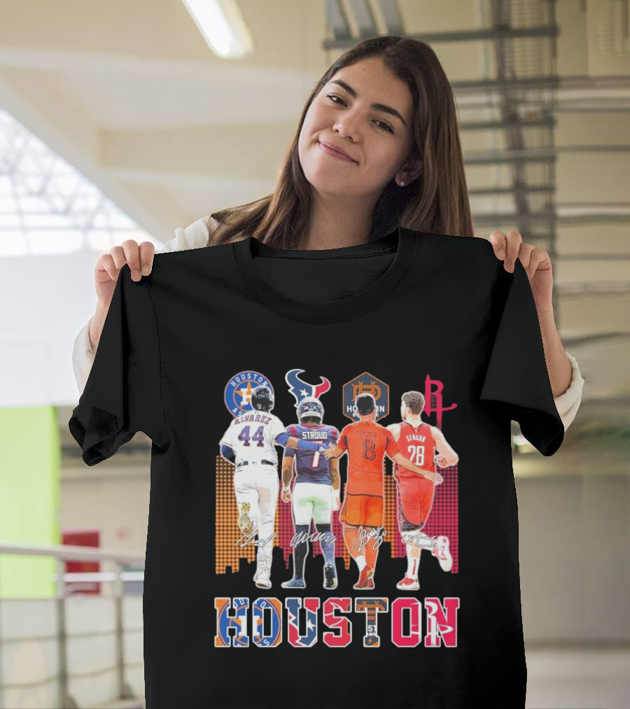 Houston Skyline Sport Team Players 2025 T-Shirt