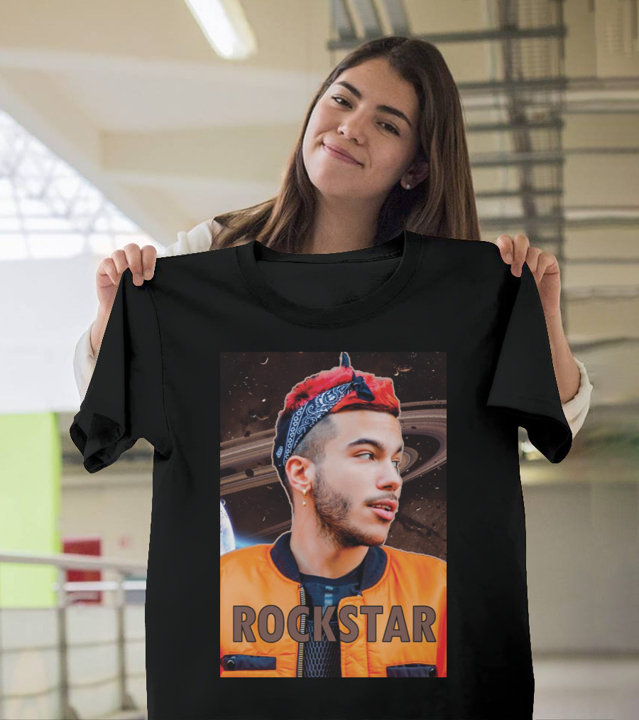 Sfera Ebbasta Rockstar Merch Saturn Bandana Jacket T-Shirt