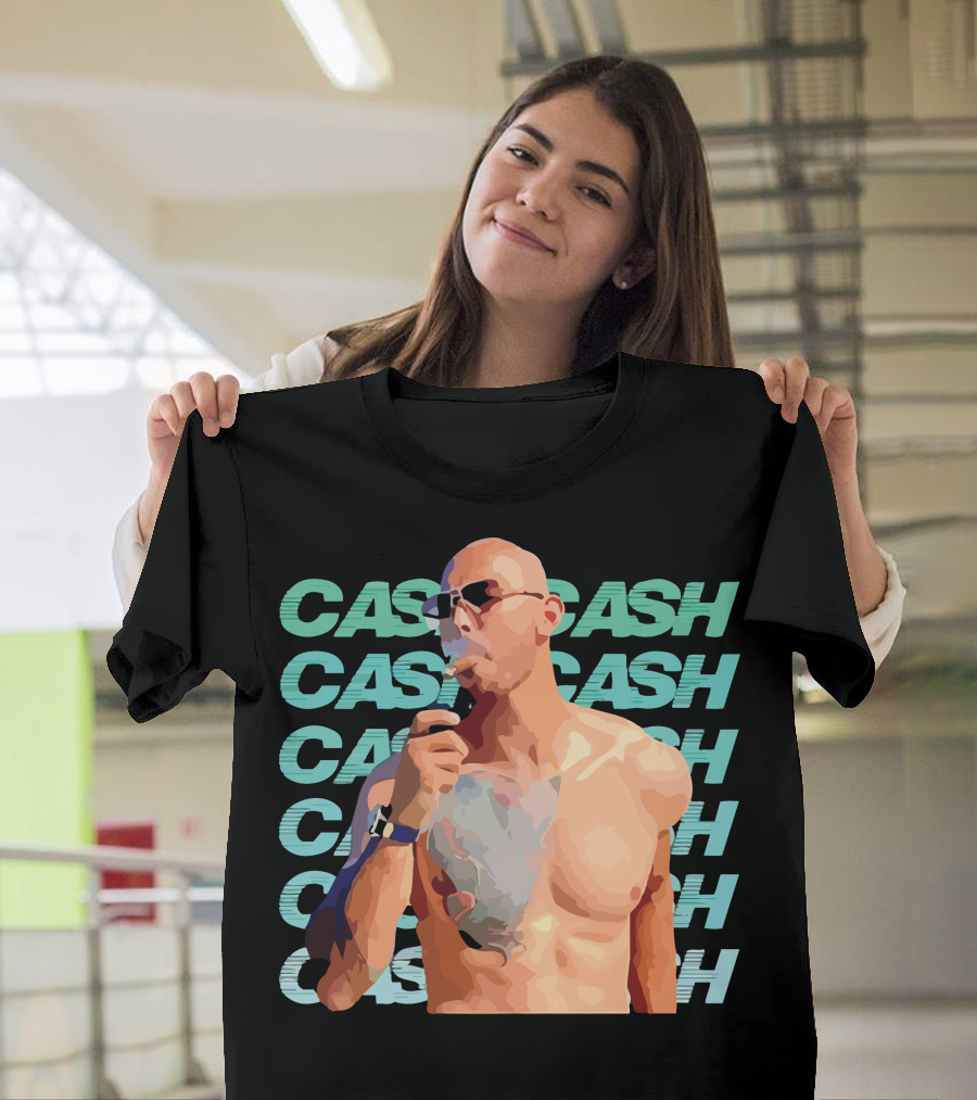 CASH Repeated Text Andrew Tate Merch T-Shirt