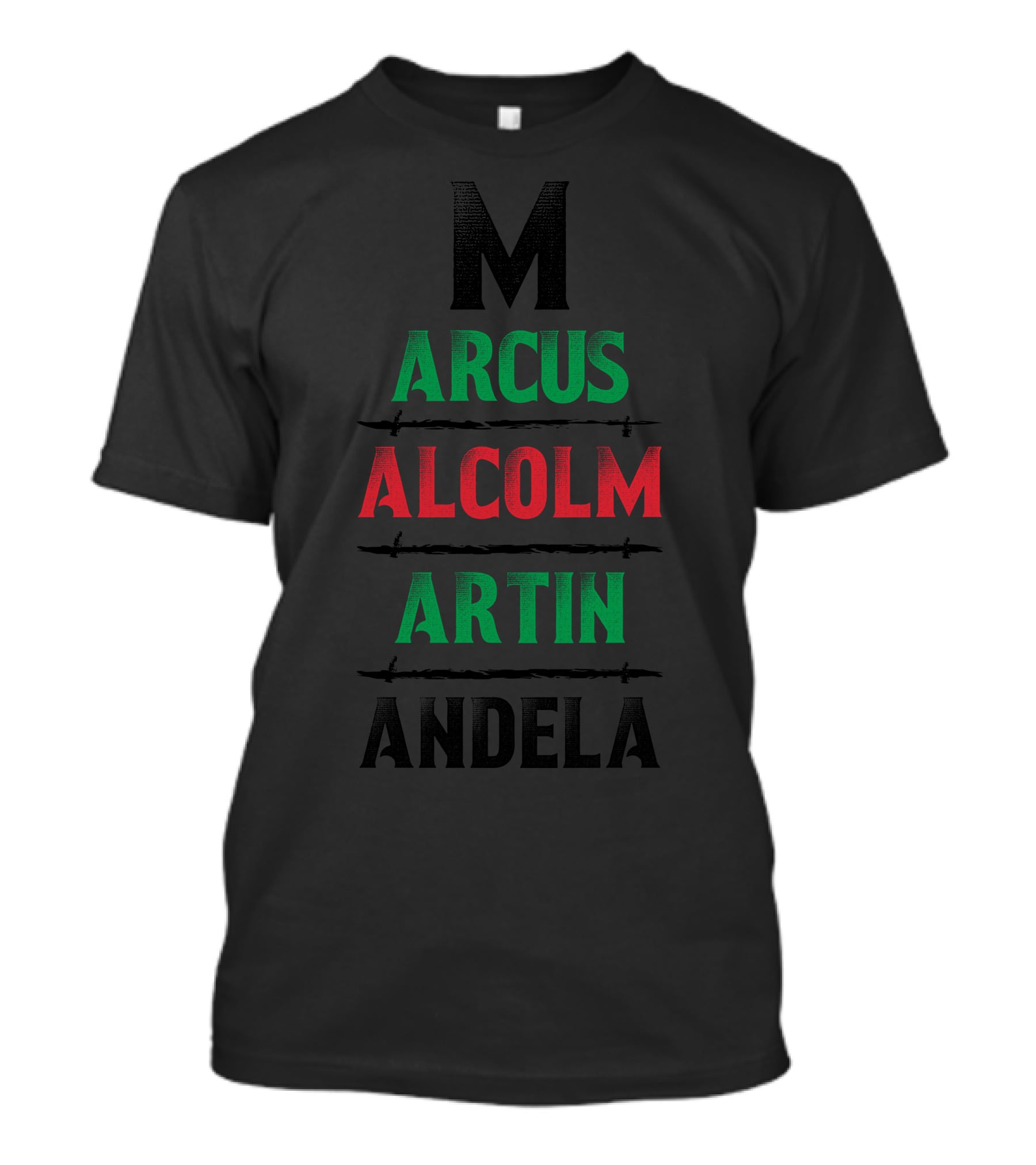 Marcus Malcolm Martin Mandela T-Shirt