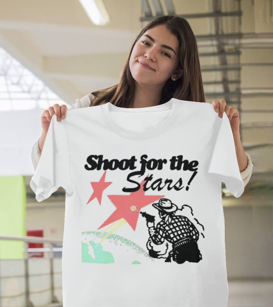 Shoot For The Stars Western Cowboy Cosmic Adventure T-Shirt