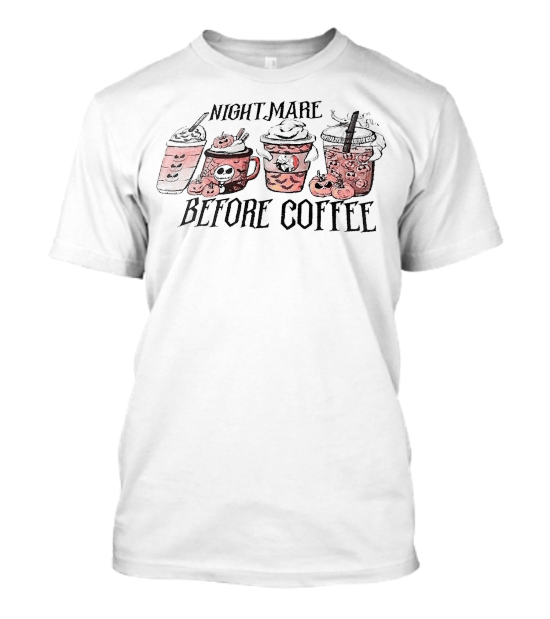 Nightmare Before Coffee Jack Skellington Halloween Mugs T-Shirt