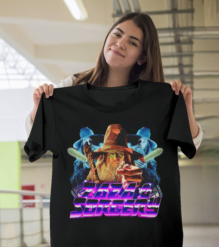 Zaza And Sorcery Retro Fantasy Wizards Trio T-Shirt