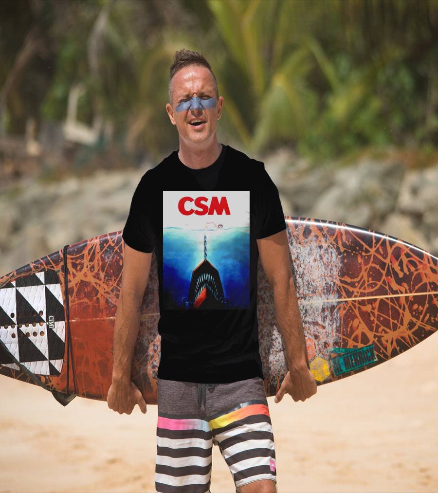 CSM Jaws Blu-Ray Parody Swim Danger T-Shirt