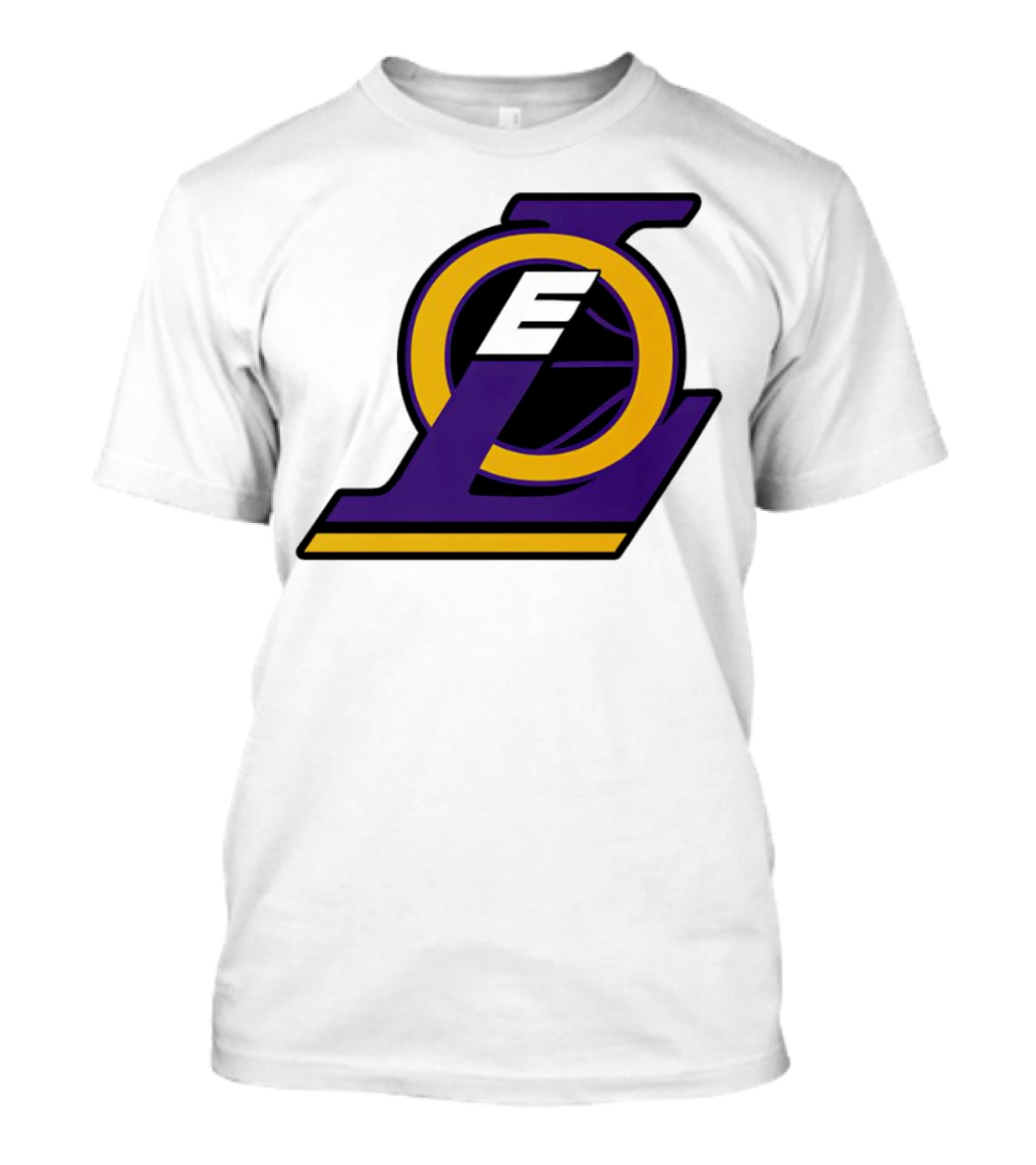 LOE Los Angeles Lakers Logo Basketball T-Shirt