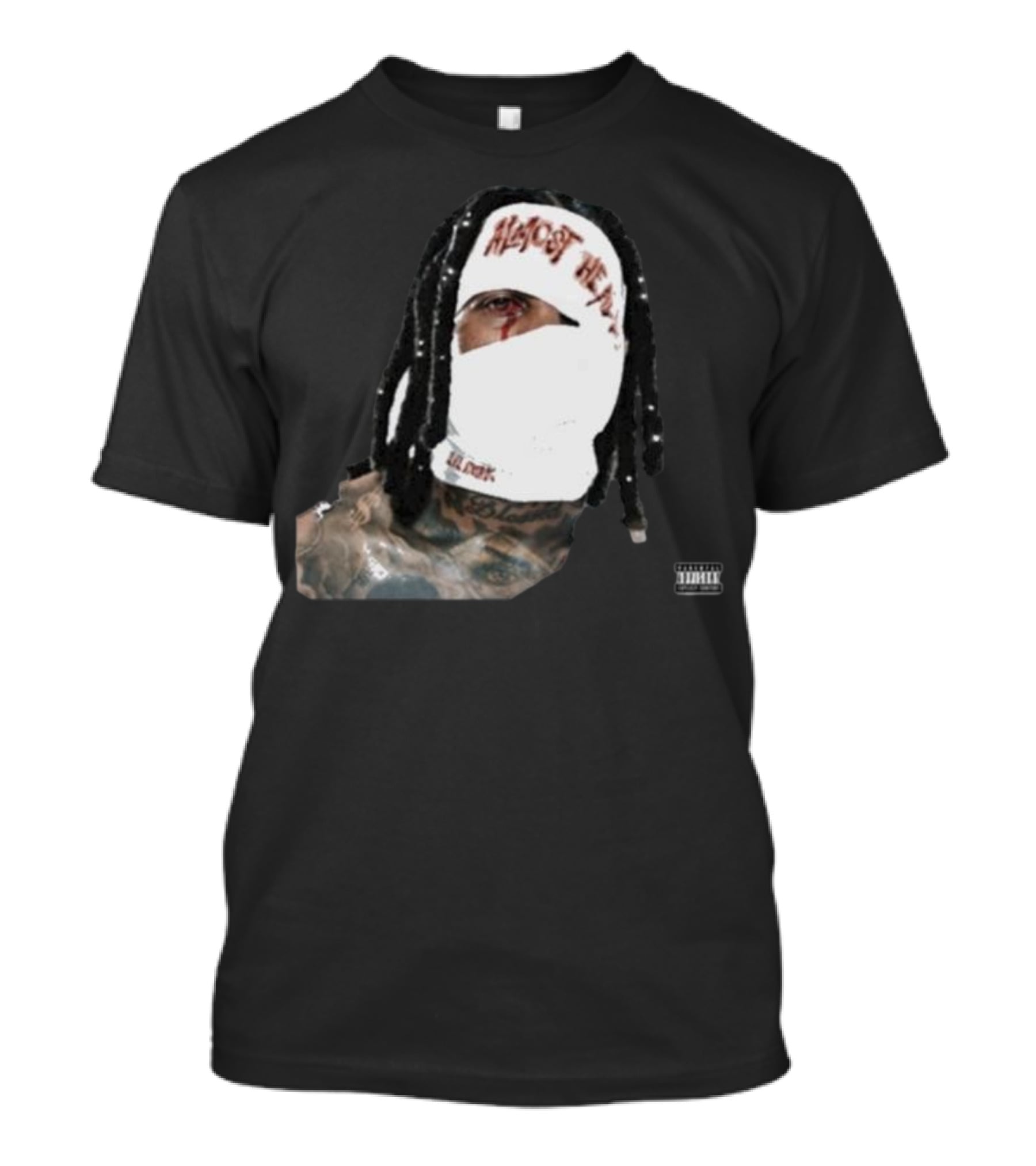Almost Healed Lil Durk Explicit Content Masked Face T-Shirt