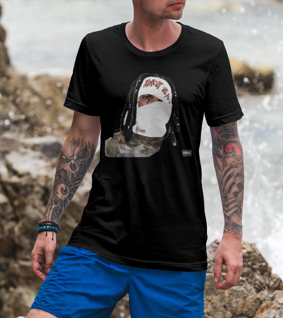 Almost Healed Lil Durk Explicit Content Masked Face T-Shirt
