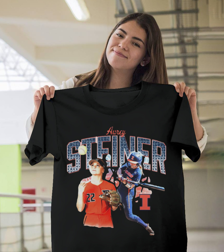 Avrey Steiner Illinois Softball Fighting Illini Number 22 T-Shirt