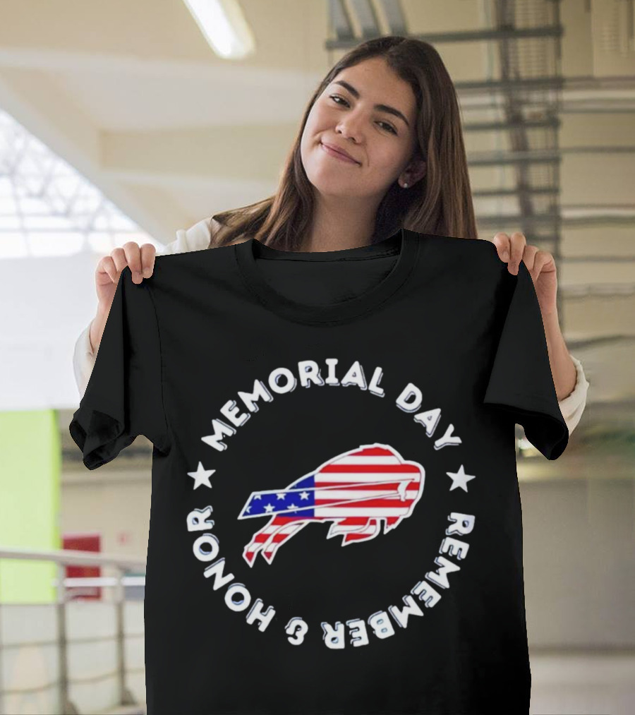 Buffalo Bills Memorial Day Remember And Honor T-Shirt
