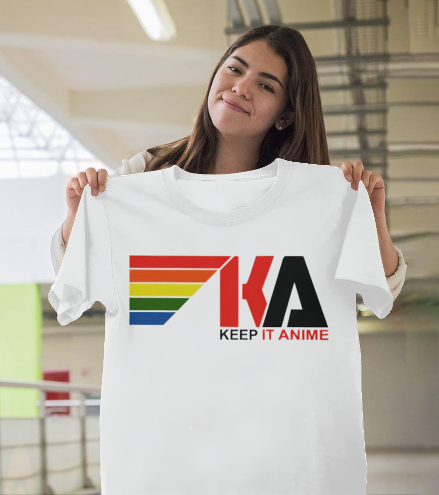 KEEP IT ANIME KA Rainbow Stripes T-Shirt